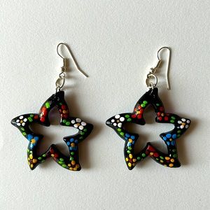 Hand painted earrings